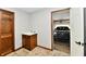Convenient mud room featuring a sink, storage, and access to the garage at 611 Mill Farm Rd, Noblesville, IN 46062