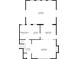 Detailed floorplan of the second floor highlighting the sunroom, kitchen, living room, and dining room at 7205 Steven Ln, Indianapolis, IN 46260