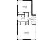 Detailed floorplan of the third floor highlighting the bedrooms, bathroom, and hall at 7205 Steven Ln, Indianapolis, IN 46260