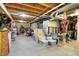 Wide unfinished basement area offering plenty of room for storage and organization at 8089 Lynch Ln, Indianapolis, IN 46250