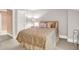 Serene bedroom features a comfortable bed, soft lighting, and calming decor for a restful and inviting atmosphere at 8089 Lynch Ln, Indianapolis, IN 46250