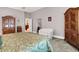 Comfortable bedroom featuring classic wood furnishings and neutral decor at 8089 Lynch Ln, Indianapolis, IN 46250