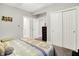 Bedroom features carpeted floors and ample storage and closet space at 8089 Lynch Ln, Indianapolis, IN 46250