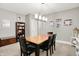 Finished basement dining area features light gray walls and neutral flooring at 8089 Lynch Ln, Indianapolis, IN 46250