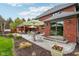Expansive backyard patio with a pergola, outdoor seating, and a covered dining area, ideal for gatherings and relaxation at 8362 N County Road 650 E, Brownsburg, IN 46112