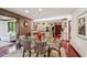 Spacious dining area with an open view into the modern, updated kitchen at 8362 N County Road 650 E, Brownsburg, IN 46112