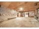 Unfinished basement with exposed ceiling, offering plenty of potential at 9056 E 650 N, Wilkinson, IN 46186