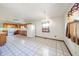 The dining area is connected to the kitchen and offers ample space for a dining table at 9056 E 650 N, Wilkinson, IN 46186