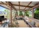 Relaxing gazebo with outdoor seating and views of the surrounding landscape at 9056 E 650 N, Wilkinson, IN 46186