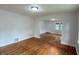 This living room features hardwood floors and plenty of natural light at 1032 Groff Ave, Indianapolis, IN 46222