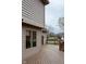 Spacious wooden deck featuring views of the surrounding neighborhood, providing a great spot to relax at 11203 Westminster Way, Carmel, IN 46033