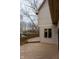 Large wooden deck provides ample space, complemented by the view of the neighborhood in the background at 11203 Westminster Way, Carmel, IN 46033