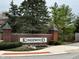 Kingswood neighborhood sign, showcasing the lush greenery and well-maintained landscaping of the community at 11203 Westminster Way, Carmel, IN 46033