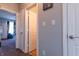 Hallway with carpet and doors at 122 Stamford Dr, Pittsboro, IN 46167