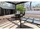 Inviting backyard featuring a grill, hammock, patio and detached outbuilding providing ideal outdoor enjoyment at 1229 Dallas Dr, Plainfield, IN 46168