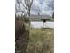 Side view of a home with a large, grassy backyard surrounded by trees and a fence at 130 Hiawatha Dr, Noblesville, IN 46062
