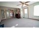 Versatile bonus room with neutral walls, ample natural light, and access to multiple rooms at 1366 Swan Dr, Franklin, IN 46131