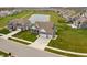 Single-Gathering home featuring mature landscaping and pond views at 19405 Titus Dr, Westfield, IN 46074
