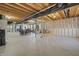 Unfinished basement with exposed wood, mechanicals, and open layout at 19405 Titus Dr, Westfield, IN 46074