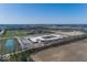 Overhead view of nearby local schools, sports fields, and a pond for outdoor activities at 19702 Tomlinson Rd, Westfield, IN 46074