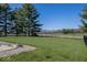 Spacious backyard with a well-maintained lawn and a secure fence at 19702 Tomlinson Rd, Westfield, IN 46074