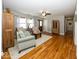 Comfortable living room with hardwood floors and neutral decor at 19702 Tomlinson Rd, Westfield, IN 46074
