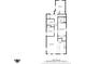 Detailed floor plan showcasing the layout of a cozy home, including bedrooms, baths, living area and kitchen at 2118 Lexington Ave, Indianapolis, IN 46203