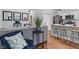 Inviting living room boasts an open layout flowing into a kitchen with modern finishes at 2118 Lexington Ave, Indianapolis, IN 46203