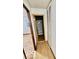 Hallway view of a bathroom with a stand-up shower at 213 Harrell Dr, Edinburgh, IN 46124