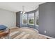 Sun-filled dining area with large windows and a neutral color palette at 2511 Countryside Westview Dr, Shelbyville, IN 46176