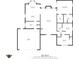 A detailed floor plan showing the layout of the house, including room dimensions and relationships at 2511 Countryside Westview Dr, Shelbyville, IN 46176