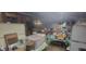 Basement featuring a fridge, some furniture, and assorted items at 3311 Stella St, Greenwood, IN 46143