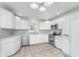 Modern kitchen featuring white cabinets, stainless steel appliances, and tile backsplash at 3462 Briar Creek Ln, Carmel, IN 46033