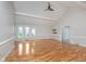 Spacious living room with vaulted ceiling, hardwood flooring, and plenty of natural light at 3462 Briar Creek Ln, Carmel, IN 46033