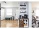 Charming coffee bar adds a unique touch to this space, complemented by modern finishes and ample natural light at 356 S Washington St, Danville, IN 46122
