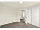 Bedroom with a large closet and neutral carpet, perfect for creating a cozy and organized living space at 3727 Thomas Jefferson Ct, Westfield, IN 46074