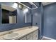 A full bathroom features double sinks, ample counter space, and a shower with tile surround at 3991 Clubhouse Dr, Greenfield, IN 46140