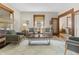 Bright living room with modern furniture, natural light, and hardwood floors at 40 N Ritter Ave, Indianapolis, IN 46219