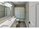 Bathroom featuring a marble vanity, integrated sink, and shower/tub combination at 416 Concord Way, Greenwood, IN 46142