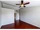 Spacious bedroom featuring vaulted ceiling, hardwood floors, and an en-suite bath at 416 Concord Way, Greenwood, IN 46142