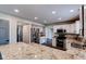 Spacious kitchen with stainless steel appliances, granite countertops, and an open layout at 416 Concord Way, Greenwood, IN 46142