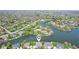 Residential neighborhood with mature trees and lakefront property at 476 Sapphire Dr, Carmel, IN 46032