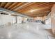 Large unfinished basement offers ample space and possibilities for customization and storage at 476 Sapphire Dr, Carmel, IN 46032