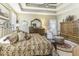 Relaxing bedroom features soft lighting, comfortable furnishings and neutral paint at 537 Weyworth Pl, Greenwood, IN 46142