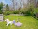 Expansive backyard with a lush lawn and a charming wooden fence, creating a perfect space for outdoor activities and enjoyment at 575 Crestpoint Ln, Plainfield, IN 46168