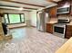 Modern kitchen with stainless steel appliances and ample countertop space at 5846 Bellsville Pike, Columbus, IN 47201
