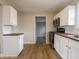 Modern kitchen featuring stylish cabinets and butcher block countertops at 6189 Vigo Dr, Clayton, IN 46118