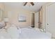 Bright bedroom with neutral walls and plush bedding for a relaxing retreat at 6841 W Glory Maple Dr, McCordsville, IN 46055