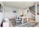 Home office featuring modern desk, comfortable chair and large window for natural light at 7354 Ponderosa Pines Ln, Indianapolis, IN 46239