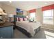Bedroom featuring unique decor, natural light, and neutral walls at 7628 Big Bend Blvd, Camby, IN 46113